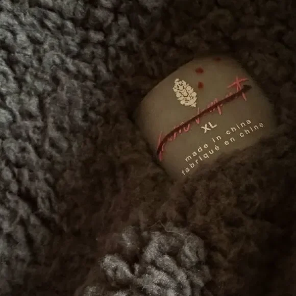 Fp Movement Free People Hit The Slopes Jacket silver sequin fleece bomber XL